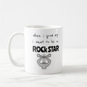 Toen ik op Rock Star Coffee Mok groeide (Links)