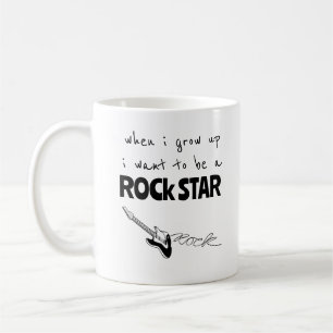 Toen ik op Rock Star Coffee Mok groeide