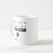 Toen ik op Rock Star Coffee Mok groeide (Voorkant links)
