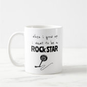 Toen ik op Rock Star Coffee Mok groeide (Links)