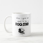 Toen ik op Rock Star Coffee Mok groeide (Links)