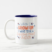 Toen ik opgroeide in het Hooggerechtshof Tweekleurige Koffiemok (Links)