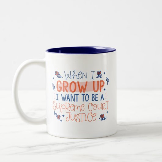 Toen ik opgroeide in het Hooggerechtshof Tweekleurige Koffiemok (Links)