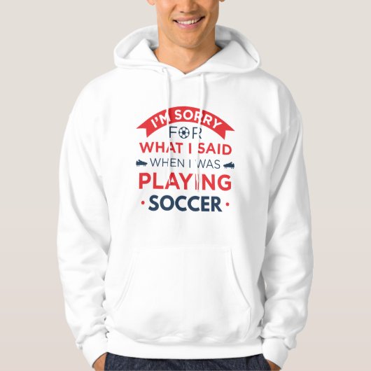 Toen ik voetbal speelde hoodie (Voorkant)