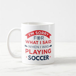 Toen ik voetbal speelde koffiemok