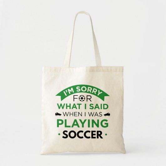 Toen ik voetbal speelde tote bag (Voorkant)