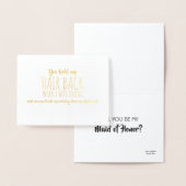 Toen ik werd Drink - Grappig bruidsmeisje voorstel Folie Kaarten (Display)