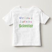 Toen ik wetenschapper opgroeide kinder shirts (Voorkant)