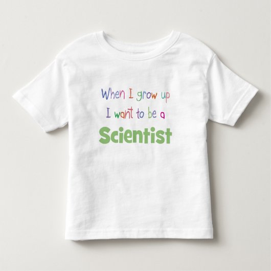 Toen ik wetenschapper opgroeide kinder shirts (Voorkant)