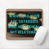 Toen ik zo oud was als jij, waren databases hiërar muismat (Met muis)
