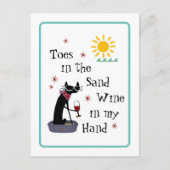 Toen in de zandwijn in mijn handenbek briefkaart (Voorkant)