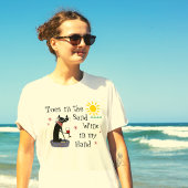 Toen in de zandwijn in mijn handenbek t-shirt