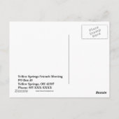 Toen Jezus zei: hou van je vijanden Briefkaart (Achterkant)