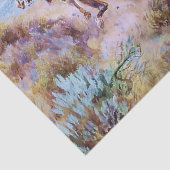 “Toen koeien wild waren” door Charles M Russell Tissuepapier (Detail)