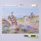 “Toen koeien wild waren” door Charles M Russell Tissuepapier (Craft)