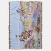 “Toen koeien wild waren” van Charles M Russell Deken (Voorkant Verticaal)