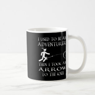 Toen kreeg ik een pijl in mijn knie Videospel geek Koffiemok