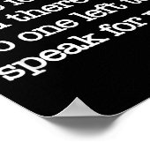 Toen kwamen ze voor mij, politiek protest, wereldo poster (Hoek)