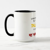 toen mijn vriend me vertelde dat ik een waanzinnig mok (Links)