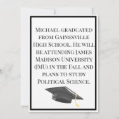 Toen & nu 2 foto Afstuderen jaar vet Afstuderen Kaart (Achterkant)