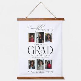 Toen & Nu Afstudeerder Fotocollage Afstuderen Keep Hangend Wandkleed