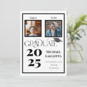 Toen & Nu Afstuderen 2 Fotojaar Bold Afstuderen Kaart (Staand voorkant)