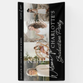 Toen & Nu Afstuderen Party Afstudeerder Foto's Wel Spandoek (Verticaal)