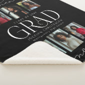 Toen & Nu Fotocollage Afstuderen Keepsake Gift Sherpa Deken (3/4)
