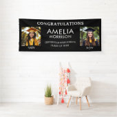 Toen & Nu Zwart Wit Foto Afstuderen Afstuderen Spandoek (Insitu)