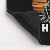 Toen raakte het me  Halloween skelet dinosaurus Muismat (Hoek)