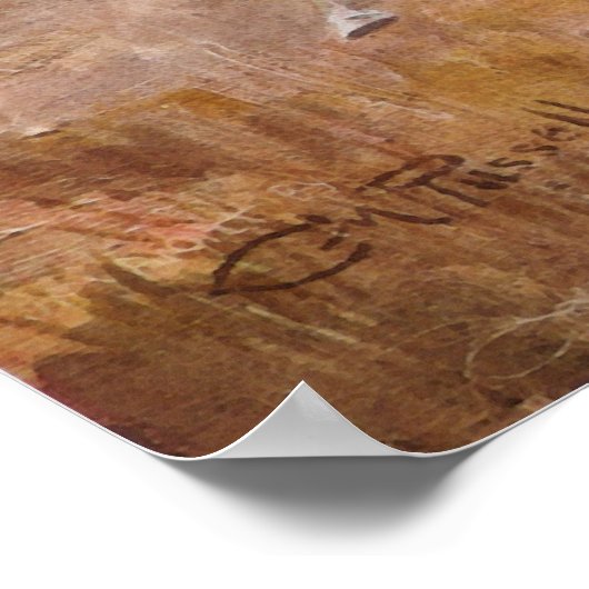 Toen Sioux en Blackfoot door Charles M. Russell we Poster (Hoek)