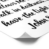 Toen sprak Jezus weer met hen, gezegde: "Ik ben he Poster (Hoek)