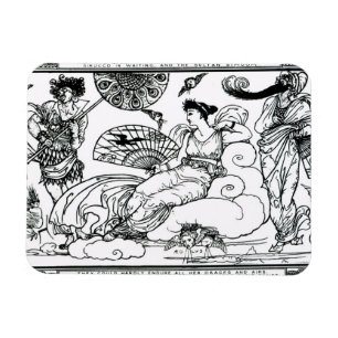 Toen stroomde de koningin van de lucht de kamer in magneet