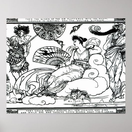 Toen stroomde de koningin van de lucht de kamer in poster (Voorkant)