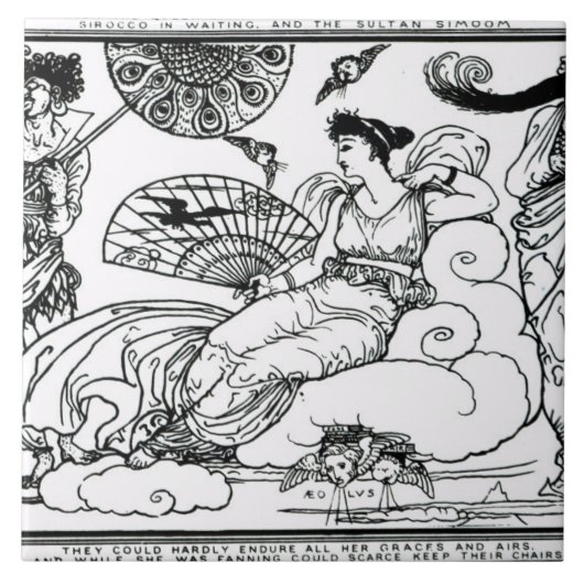 Toen stroomde de koningin van de lucht de kamer in tegeltje (Voorkant)