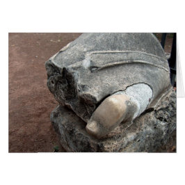 Toen van beeld in Romeinse Ruins