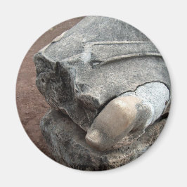 Toen van beeld in Romeinse Ruins Magneet