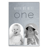 Toen we één zwarte witte foto's waren, zilverpleis kaart (Achterkant)