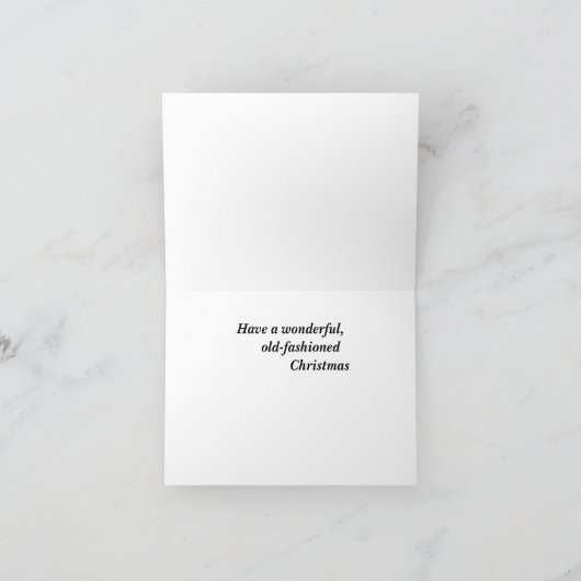 Toen we jong waren feestdagen kaart (Binnen)