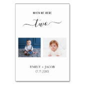 Toen we leeftijdsminimalistische huwelijksfeestgun kaart (Voorkant)