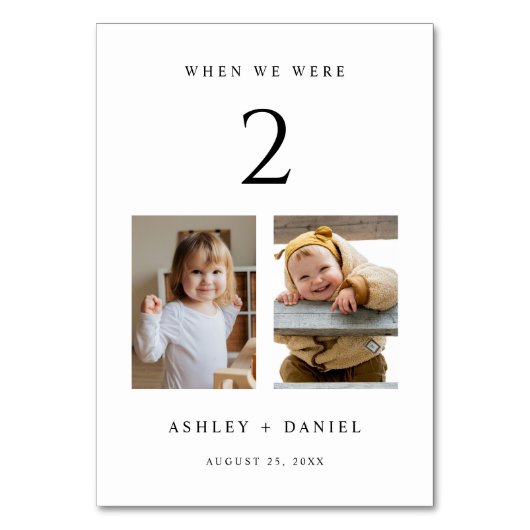 Toen we oud waren kaart (Achterkant)