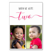 Toen we twee kinderen waren, Foto van het Rode Man Kaart (Achterkant)