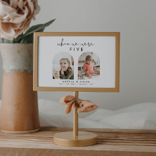 Toen we waren Baby Afbeelding Trouwtafel Nummer