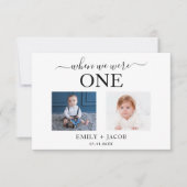 Toen we waren leeftijd foto trendy bruiloft platte (Voorkant)