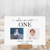 Toen we waren leeftijd foto trendy bruiloft platte