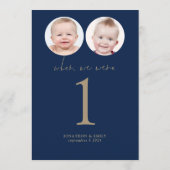 Toen we waren leeftijd foto's Trouwtafel geen Navy Kaart (Achterkant)