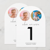 Toen we waren leeftijd foto's trouwtafel nummer kaart (Voorkant / Achterkant)