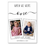 Toen we waren leeftijd Kinder foto's eenvoudige sc Kaart (Achterkant)