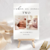 Toen we waren leeftijd trouwtafel nummer teken kaart