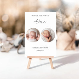 Toen we waren leeftijd trouwtafel nummer teken kaart